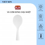 Vá Muỗng Múc Cơm Việt Son Nhựa Đế Đứng Chống Dính Chịu Nhiệt Tốt